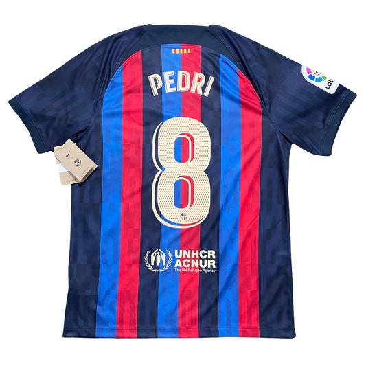 <tc>2022-2023 FC Barcelona camiseta local #8 Pedri (L, XL)</tc>