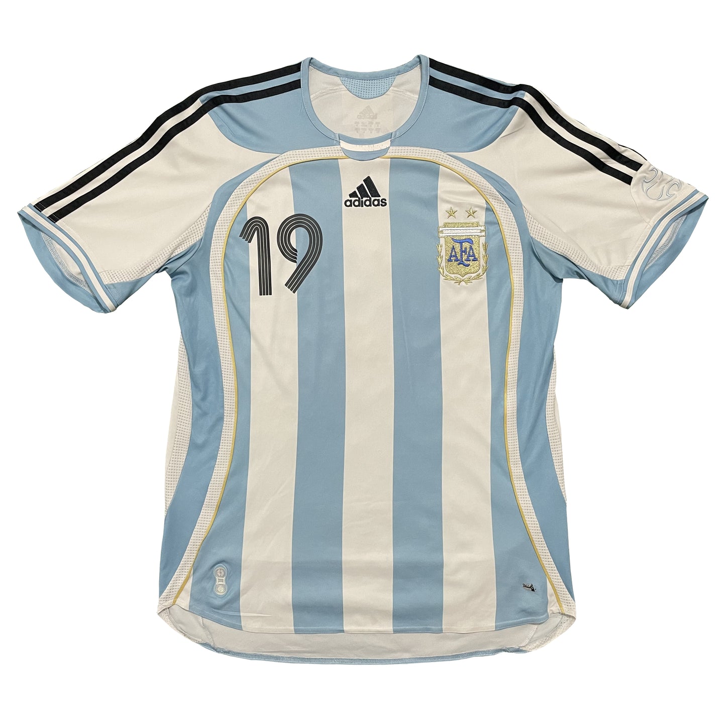 2006 World Cup Argentina home shirt #19 Messi (M)