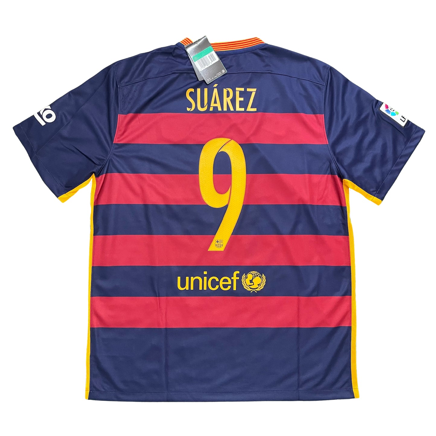 <tc>2015-2016 FC Barcelona camiseta local #9 Suárez (XL)</tc>