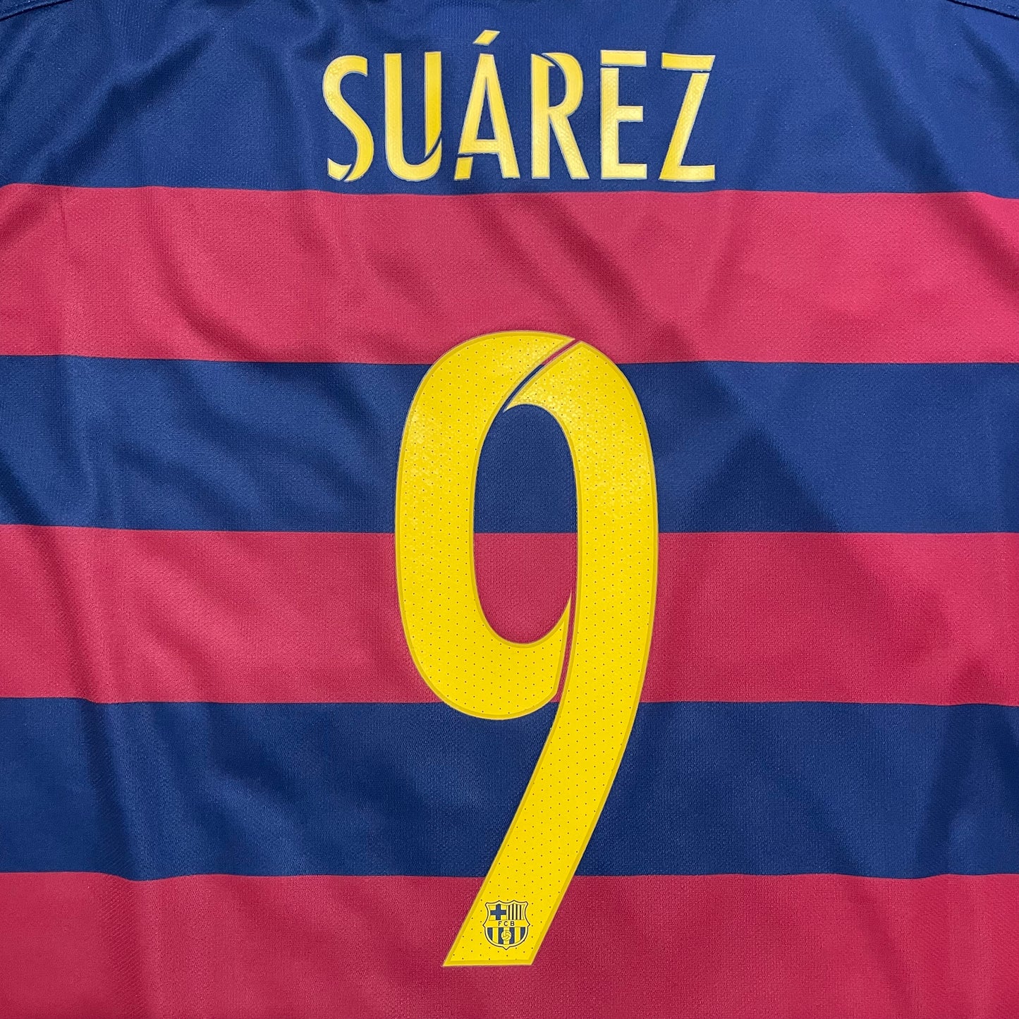 2015-2016 FC Barcelona home shirt #9 Suárez (XL)