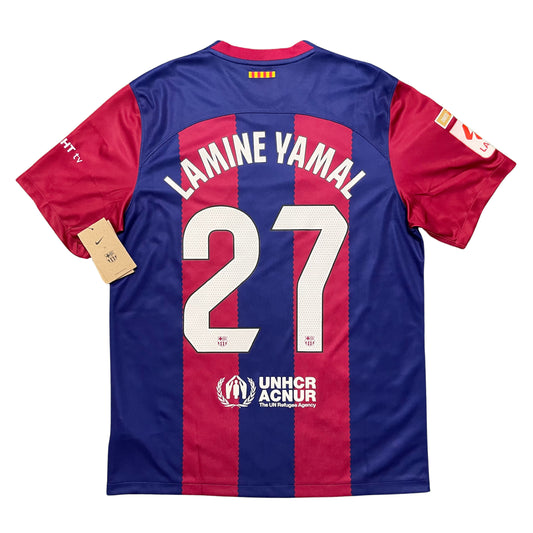 <tc>2023-2024 FC Barcelona camiseta local #27 Lamine Yamal (L)</tc>