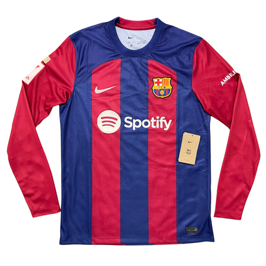 <tc>2023-2024 FC Barcelona camiseta local manga larga (M, L, XL)</tc>