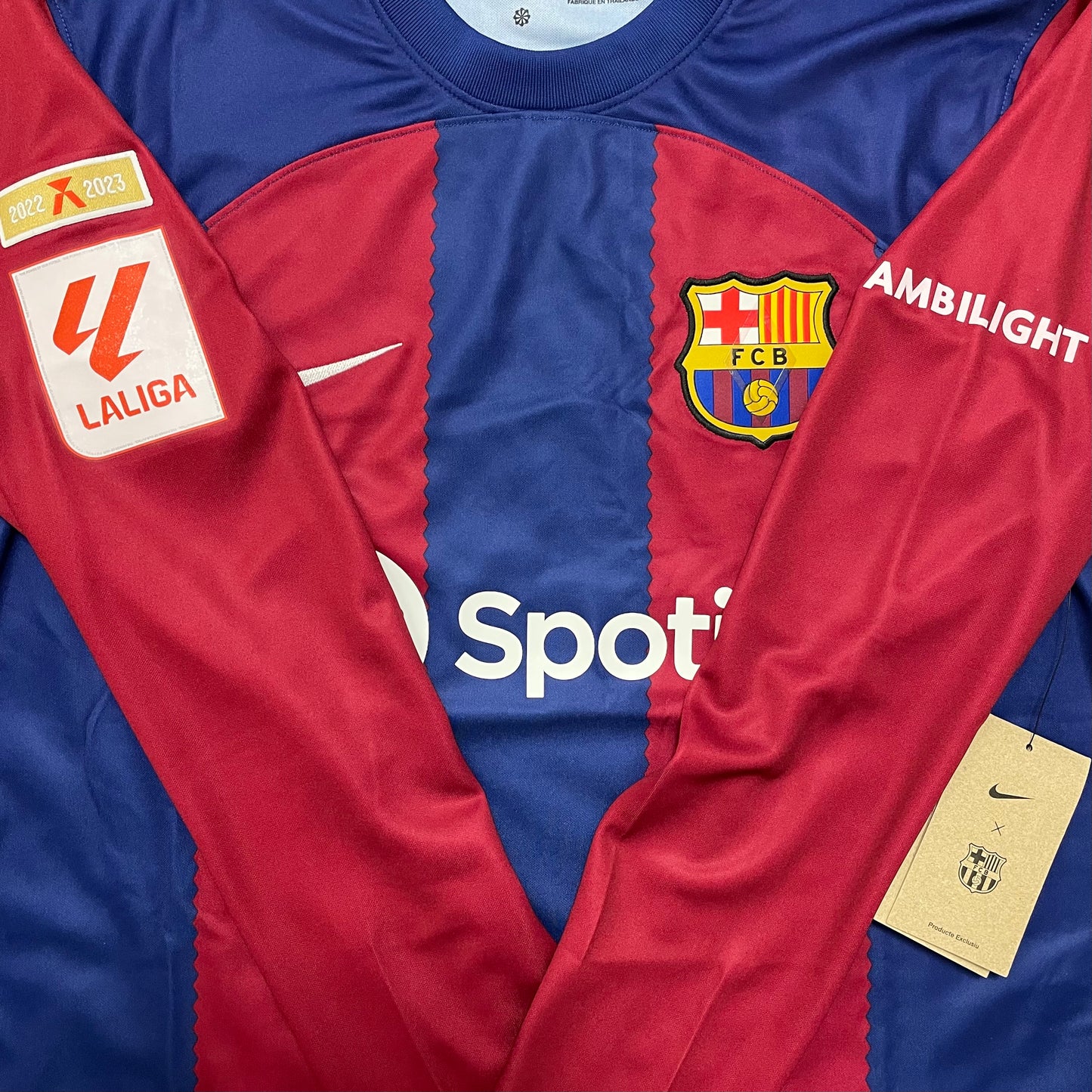 2023-2024 FC Barcelona long-sleeve home shirt (M, L, XL)