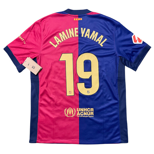 2024-2025 FC Barcelona home shirt #19 Lamine Yamal (L)