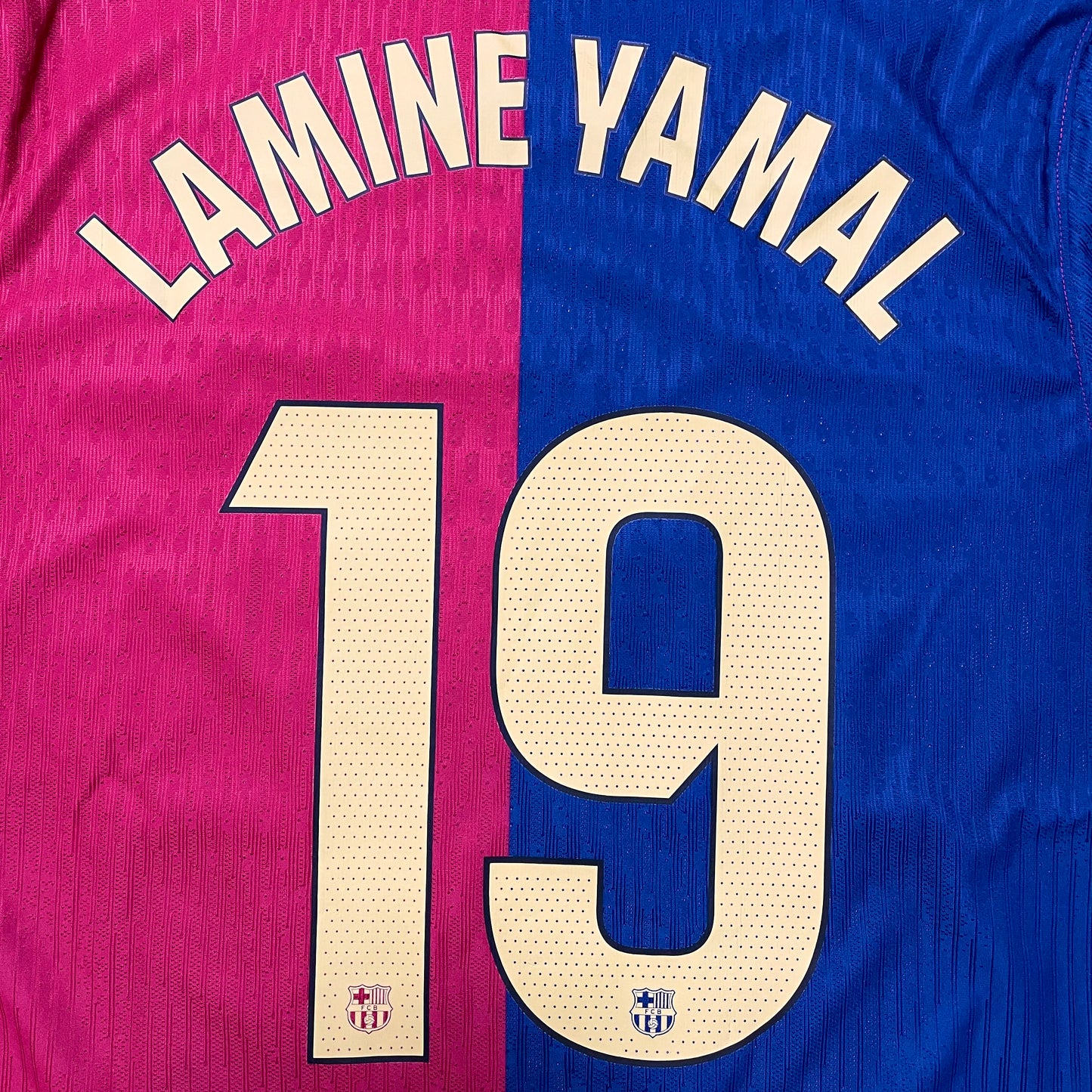 <tc>2024-2025 FC Barcelona camiseta local versión match #19 Lamine Yamal (L)</tc>