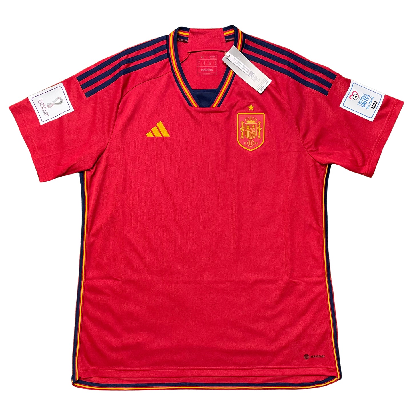 <tc>2022 Mundial España camiseta local (XL)</tc>