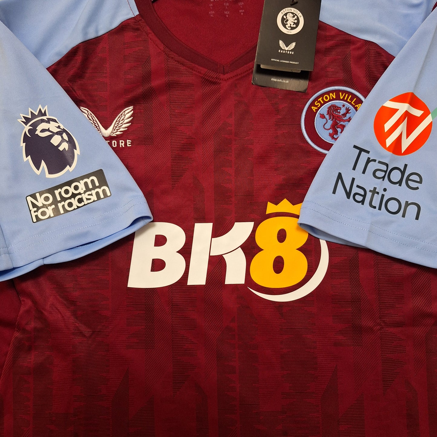 <tc>2023-2024 Aston Villa FC camiseta local (L, XL)</tc>