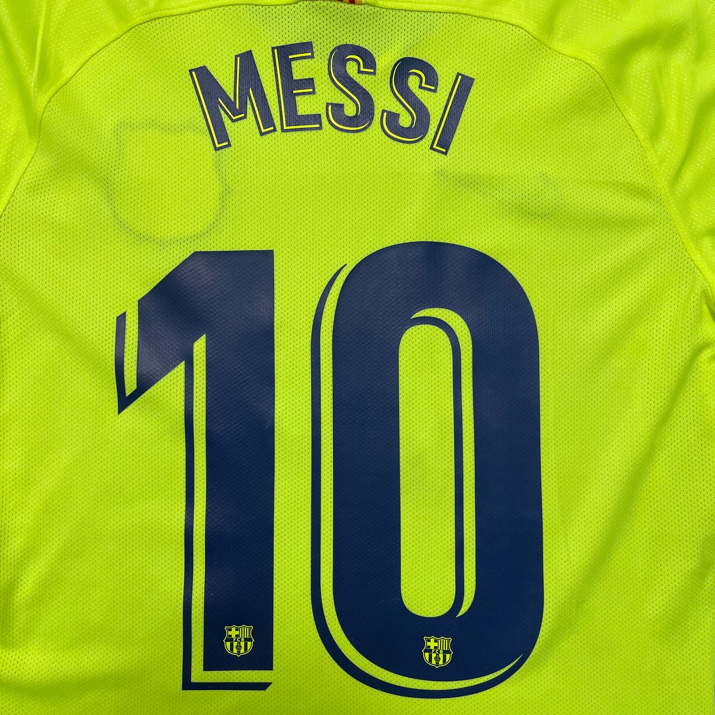 <tc>2018-2019 FC Barcelona camiseta visitante #10 Messi (L)</tc>