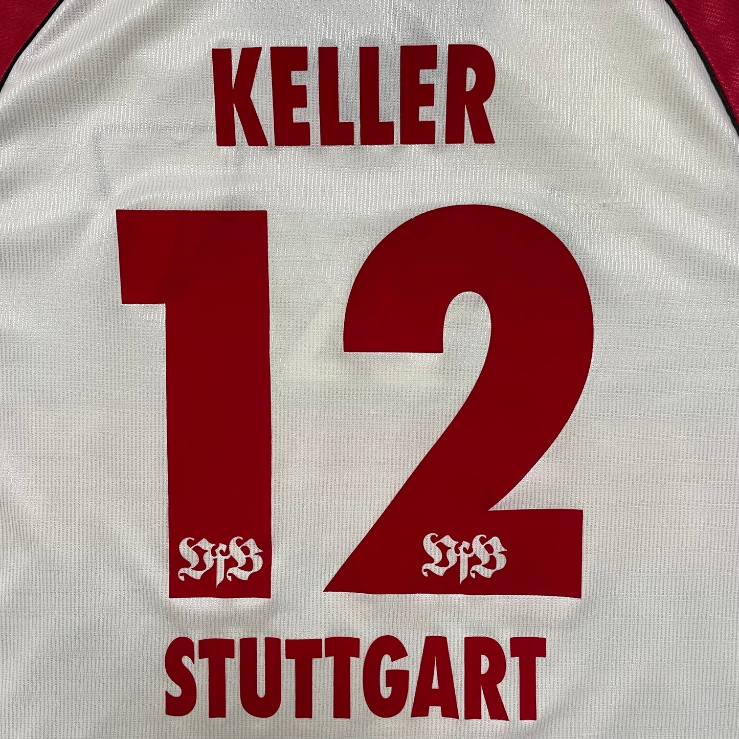 1998-1999 VfB Stuttgart home shirt #12 Keller (XL)