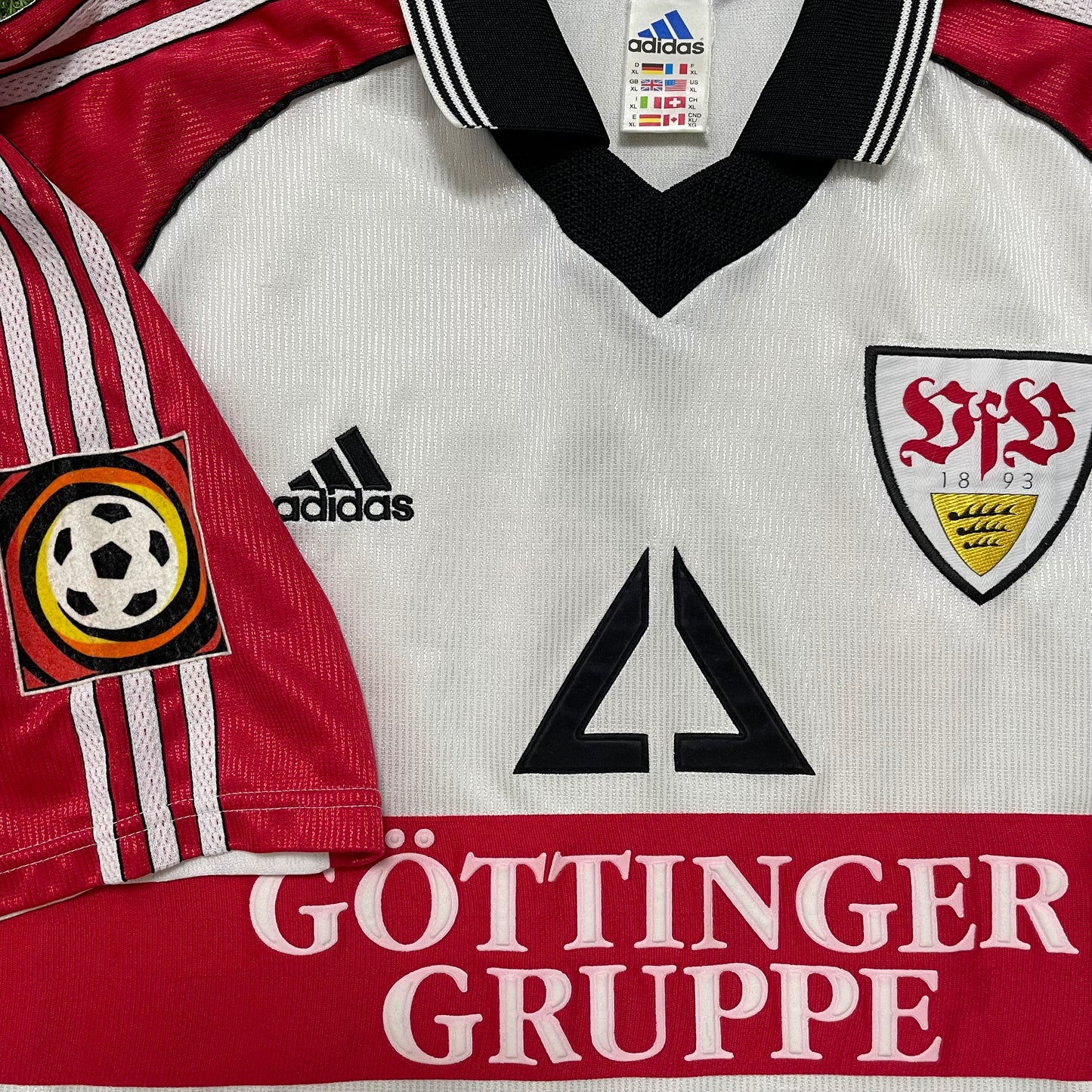 1998-1999 VfB Stuttgart home shirt #12 Keller (XL)