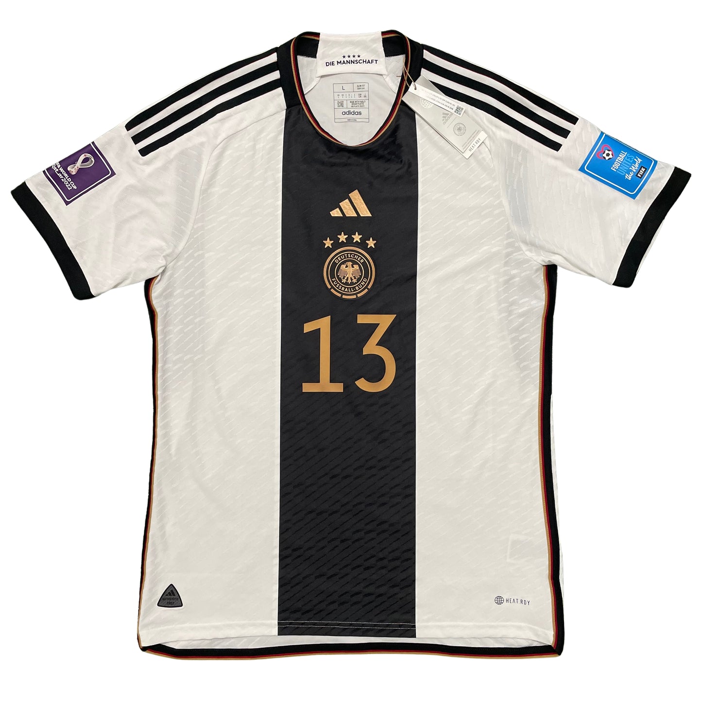 <tc>2022 Mundial Alemania camiseta local match/authentic #13 Müller (L)</tc>