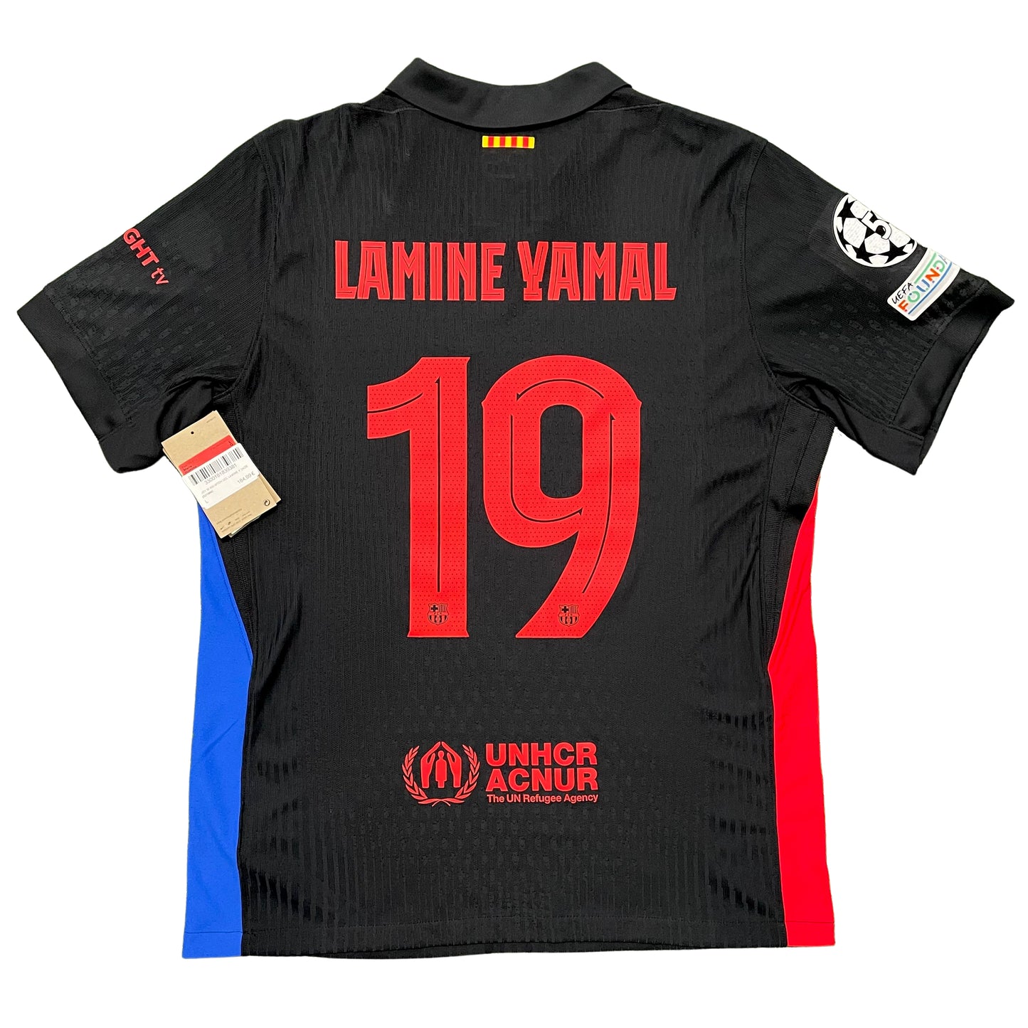 <tc>2024-2025 FC Barcelona camiseta visitante versión match #19 Lamine Yamal (L)</tc>