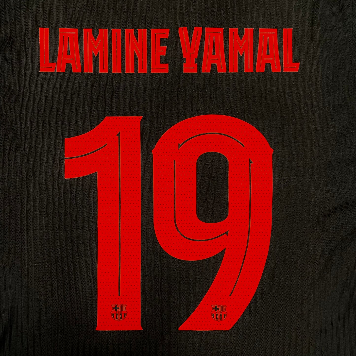 <tc>2024-2025 FC Barcelona camiseta visitante versión match #19 Lamine Yamal (L)</tc>