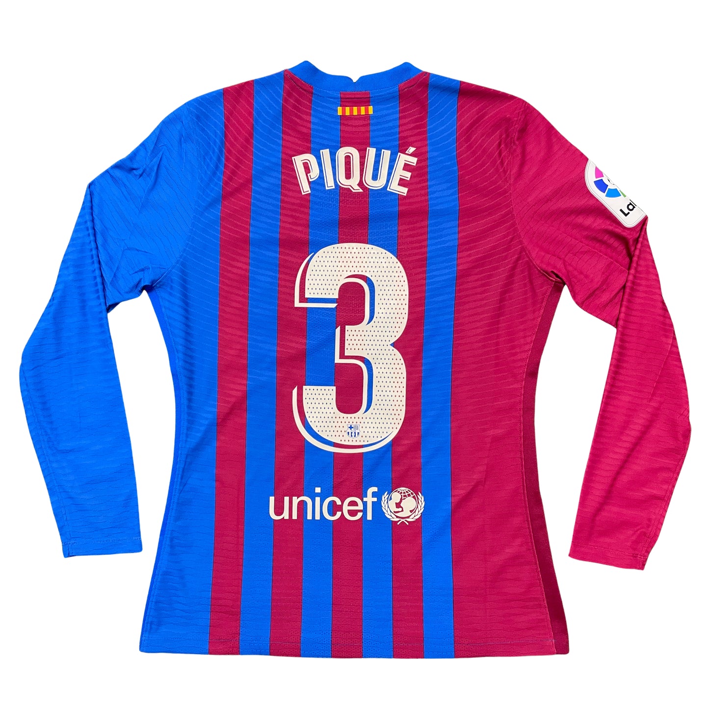 2021-2022 FC Barcelona Player Issue home shirt #3 Piqué (L)